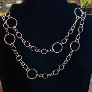 New Wear two way Rhodium Necklace